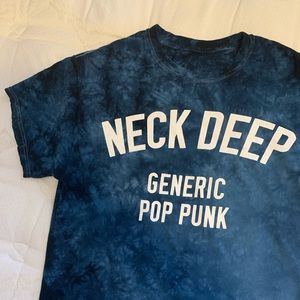 Tie Dye Neck Deep T-Shirt